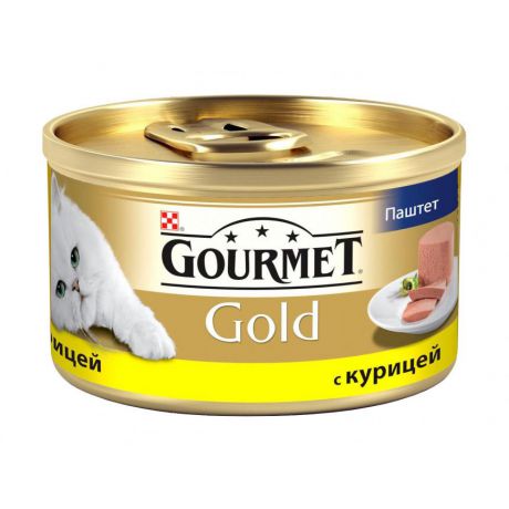 Консервы для кошек Purina Gourmet Gold, курица, банка, 85 г 12032582