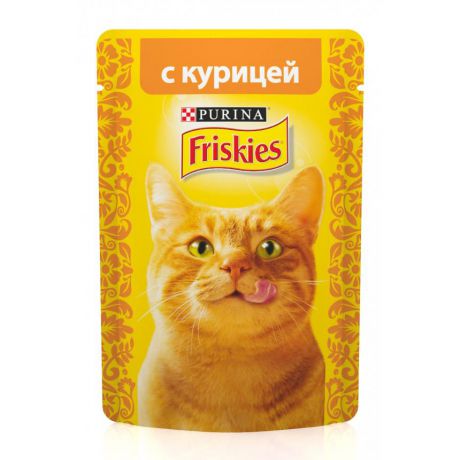 Консервы для кошек Purina Friskies, курица, пауч, 85 г 12261850