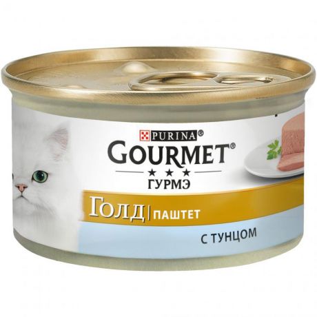 Консервы для кошек Purina Gourmet Gold, тунец, банка, 85 г 12307049
