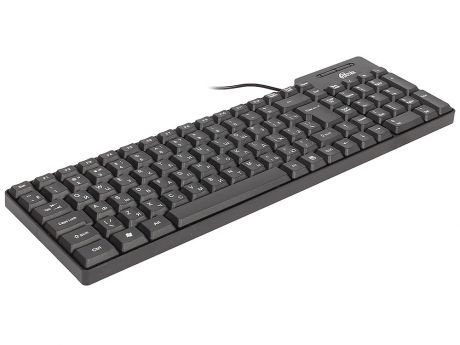 Клавиатура проводная Ritmix RKB-100 Black, Кл: 102; Длина кабеля: 130 см; Цвет: черный, USB