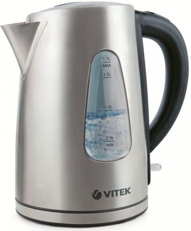 Чайник Vitek VT-7007 ST 2200 Вт 1.7 л нержавеющая сталь серебристый