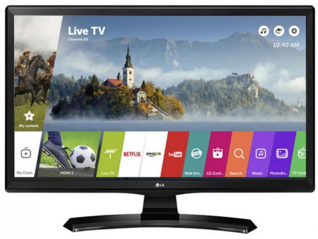 Телевизор LG 24MT49S-PZ LED 24" Black, Smart TV, 16:9, 1366х768, 1 000:1, 200 кд/м2, USB, HDMI, Wi-Fi, RJ-45, DVB-T2, C
