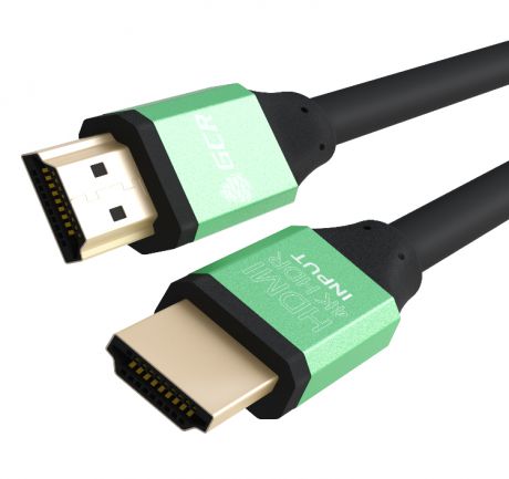 Greenconnect Кабель 1.2m HDMI версия 2.0, HDR 4:2:2, Ultra HD, 4K 60 fps 60Hz/5K*30Hz, 3D, AUDIO, 18.0 Гбит/с, 28/28 AWG, OD7.3mm, тройной экран, черн