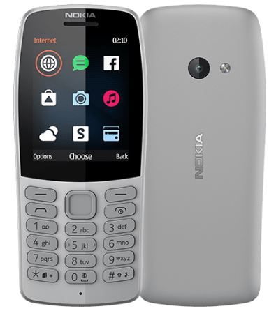 Мобильный телефон NOKIA 210 DS Grey TA-1139, 2.4"
