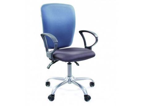 Офисное кресло Chairman 9801 Россия сид 15-13 серый/сп 15-41 голубой