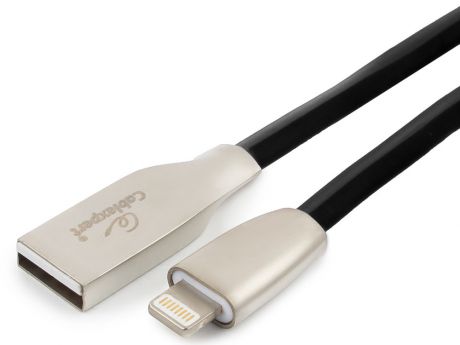 Кабель Cablexpert для Apple CC-G-APUSB01Bk-1M, AM/Lightning, серия Gold, длина 1м, черный, блистер