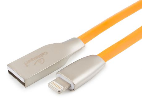 Кабель Cablexpert для Apple CC-G-APUSB01O-1M, AM/Lightning, серия Gold, длина 1м, оранжевый, блистер