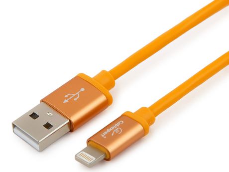 Кабель Cablexpert для Apple CC-S-APUSB01O-1M, AM/Lightning, серия Silver, длина 1м, оранжевый, блистер