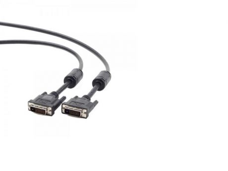 Кабель DVI-DVI 1.8м Dual Link Gembird экранированный ферритовые кольца черный CC-DVI2-BK-6