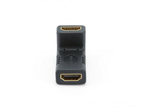Переходник HDMI(f)-HDMI(f) угловой золотые разъемы Gembird A-HDMI-FFL
