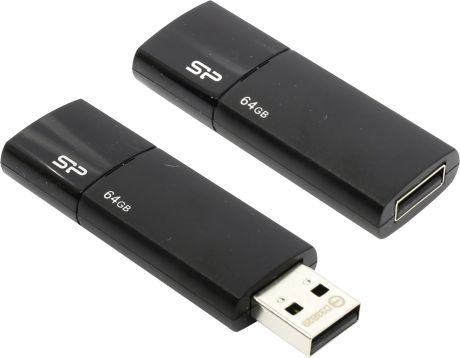 Внешний накопитель 64GB USB Drive <USB 2.0> Silicon Power Ultima U05 SP064GBUF2U05V1K black