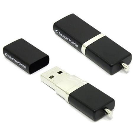 Внешний накопитель 32GB USB Drive <USB 2.0> Silicon Power LuxMini 710 SP032GBUF2710V1K black