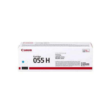 Картридж Canon 055 H C голубой (cyan) 5900 стр. для Canon i-SENSYS MF742/744/746 / LBP664