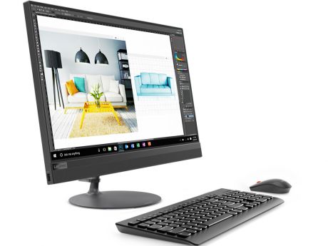 Моноблок Lenovo IdeaCentre 520-24ARR (F0DN005QRK) AMD Ryzen 3 2200GE 2.2GHz / 8GB / 1TB / 23.8" FHD /Radeon Vega 8 / DVD-SM / DOS / Black