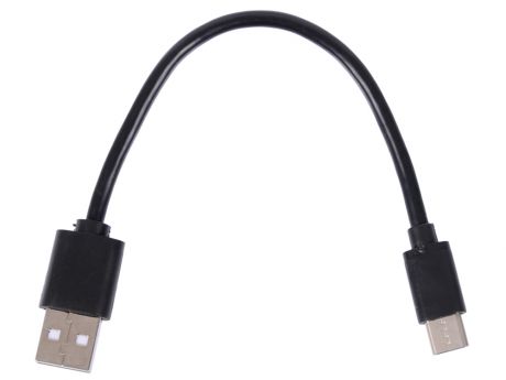 Greenconnect Кабель 0.15m USB 2.0, AM/CM, черный, 28/28 AWG, экран, армированный, морозостойкий (33-