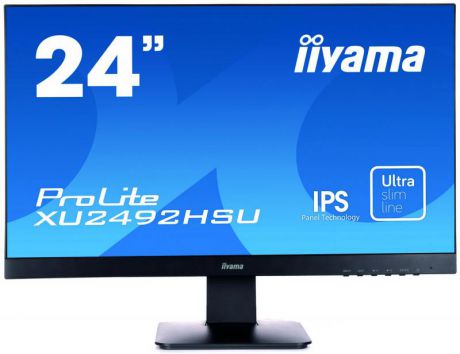 Монитор 23.8" iiYama XU2492HSU-B1 черный IPS 1920x1080 250 cd/m^2 5 ms HDMI DisplayPort VGA Аудио US