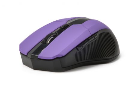 Мышь беспроводная CBR CM-547 Purple USB оптическая, 2400 dpi, 5 кнопок + колесо