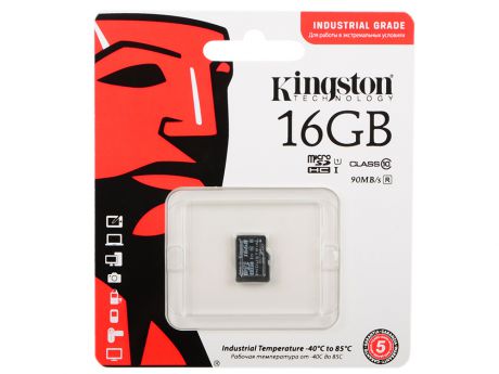 Карта памяти MicroSDHC 16GB Kingston Class 10 U1 UHS-I MLC (SDCIT/16GBSP)