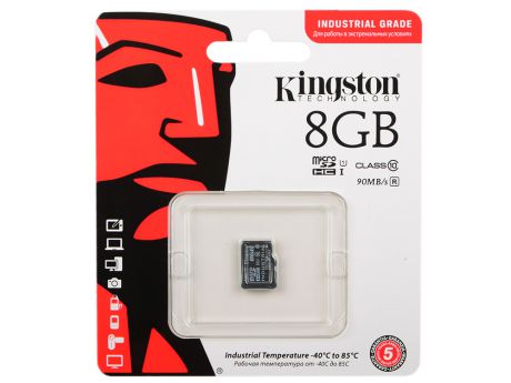 Карта памяти MicroSDHC 8GB Kingston Class 10 U1 UHS-I MLC (SDCIT/8GBSP)