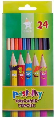 Карандаши цветные KOH-I-NOOR "Centi", 24 цвета, грифель 2,65 мм, заточенные, европодвес, 2144024002K