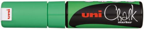 Маркер для окон и стекла UNI Chalk PWE-8K F 8 мм зеленый