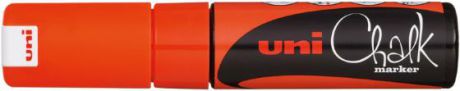 Маркер для окон и стекла UNI Chalk PWE-8K F.ORANGE 8 мм оранжевый
