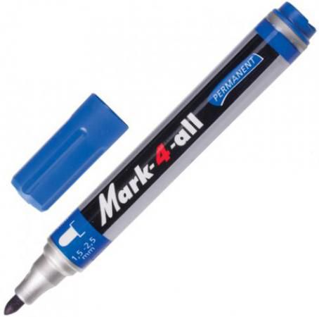 Маркер перманентный Stabilo Mark 1,5-2,5 мм синий