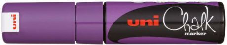 Маркер стираемый для окон, стекла и досок UNI "Chalk", на меловой основе, 8 мм, фиолетовый, PWE-8K V