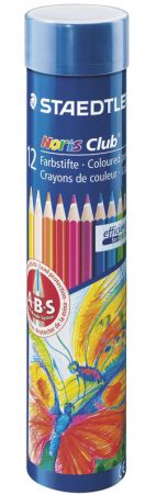 Набор цветных карандашей Staedtler "Noris club" 12 шт 175 мм в тубусе
