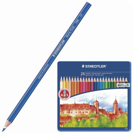 Набор цветных карандашей Staedtler "Noris club" 24 шт 175 мм