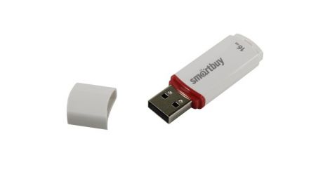 USB флешка Smartbuy Crown Compact 16Gb White (SB16GBCRW-W_С) USB 2.0