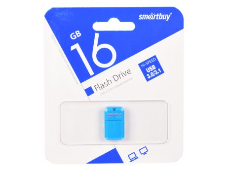 USB флешка SmartBuy ART 16GB Blue (SB16GBAB-3) USB 3.0 / 45 МБ/cек / 12 МБ/cек