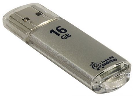 USB флешка Smartbuy V-Cut 16Gb Silver (SB16GBVC-S) USB 2.0 / 15 МБ/cек / 5 МБ/cек