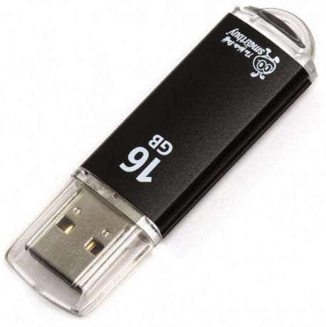 USB флешка Smartbuy V-Cut 16Gb Black (SB16GBVC-K) USB 2.0 / 15 МБ/cек / 5 МБ/cек