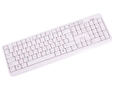 Клавиатура беспроводная SVEN KB-C2200W белая (2,4 GHz, 104кл, 1*ААА в компл.)