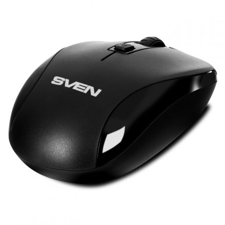 Мышь беспроводная SVEN RX-255W чёрная (2,4 GHz, 3+1кл. 800-1600DPI, цвет. картон)
