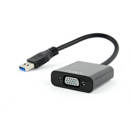 Видеоадаптер (конвертер) USB 3.0 --> VGA Cablexpert, черный