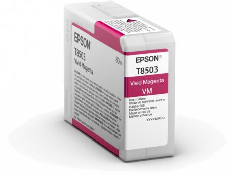 Картридж Epson C13T850300 пурпурный (magenta) 80 мл для Epson SureColor SC-P800
