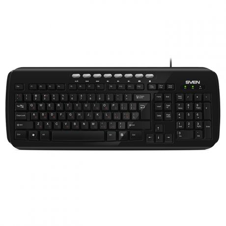 Клавиатура Sven KB-C3050 Black USB проводная, 112 клавиш + 8