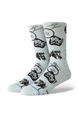 Носки STANCE ALL I WANT IS YOU (Grey, )