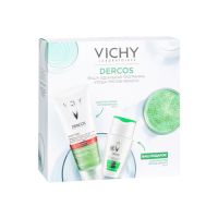 Vichy Dercos - Набор: Шампунь-пилинг против перхоти, 200 мл + шампунь против перхоти для жирной кожи головы, 100 мл