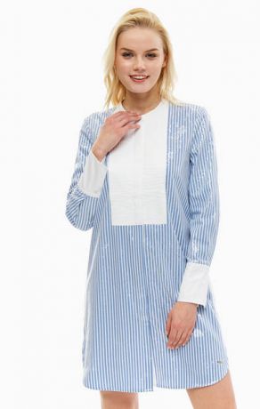 Платье Tommy Hilfiger WW0WW24808 901 shirt blue / classic white stripe