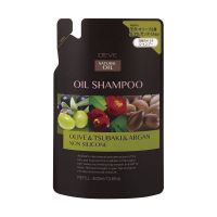 Kumano cosmetics Oil Shampoo Olive & Tsubaki & Argan - Шампунь для сухих волос с 3 видами масел: оливковое, масло камелии и масло арганы, сменный блок, 400 мл