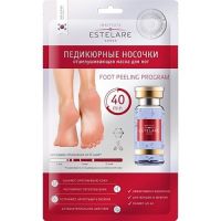 Estelare Foot Peeling Program - Маска отшелушивающая для ног, педикюрные носочки, 40 г
