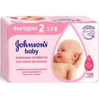 Johnson & Johnson Johnsons baby - Влажные салфетки для самых маленьких Без отдушки, 128 шт