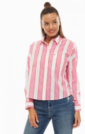 Рубашка Tommy Jeans DW0DW06116 901 shocking pink / multi