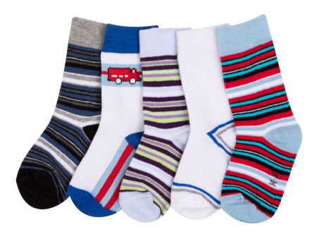 Носки для мальчика Barkito разноцветные 5 пар