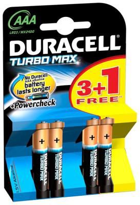 Батарейка Duracell LR 03/MX 2400-4BL TURBO MAX