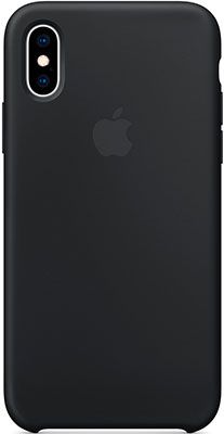 Чехол (клип-кейс) Apple Silicone Case для iPhone XS цвет (Black) черный MRW72ZM/A