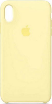 Чехол (клип-кейс) Apple Silicone Case для iPhone XS Max цвет (Mellow Yellow) лимонный крем MUJR2ZM/A